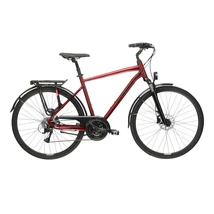 KROSS Trans 4.0 M 28col férfi túra/trekking kerékpár - ruby/black gloss
