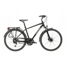 KROSS Trans 5.0 M 28col férfi trekking kerékpár - black/grey gloss