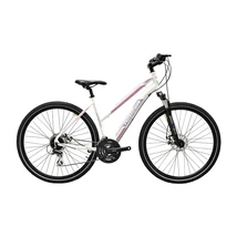 NEUZER X200 Disc 28col női cross-trekking kerékpár - fehér/bordó-mályva