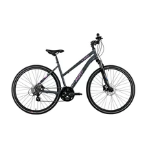 NEUZER X300 28col női cross-trekking kerékpár - acélszürke/rózsa