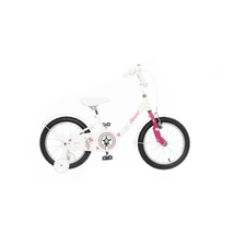 NEUZER BMX 12 lány gyerekkerékpár - 12col/1 seb. - kontrás - fehér / pink unikornis