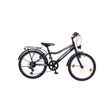 NEUZER BOBBY 20 CITY gyerek MTB kerékpár, fekete / szürke-piros