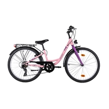 NEUZER Cindy 24 City lány MTB gyerekkerékpár (2024) - 24col/6 sebességes - rózsaszín