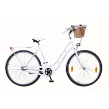 NEUZER Classic Premium 28 1S városi kerékpár, fehér / kék-piros