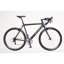 NEUZER Courier CX országúti cyclocross kerékpár, fekete / zöld-szürke (matt)