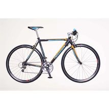 NEUZER Courier RS fitness kerékpár, fekete / cián-narancs