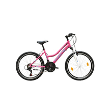 NEUZER Mistral 24col MTB lány gyerekkerékpár - 18 sebességes alu - pink / kék-fekete