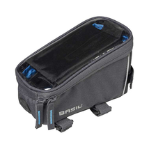 BASIL Sport Design Frame Bag váztáska okostelefon tartóval - vízálló - 1 liter - szürke