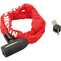 BIKEFUN Citychain 2 láncos kerékpárzár, 5x850 mm, piros