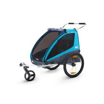 THULE Coaster XT kerékpáros utánfutó szett sétálókerékkel / kék
