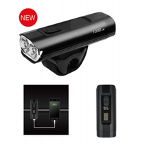 VELOTECH Ultra 1000 USB első lámpa / powerbank, 1000 lumen, alu