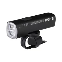 KLS Luna 1200 USB első lámpa - dupla LED - 1200 lumen - alu - tölthető