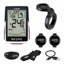 VDO R5 GPS kerékpárkomputer szett (pedálfordulat - pulzus - sebesség)