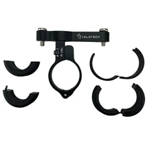 VELOTECH szimpla kulacstartó adapter kormányra/nyeregcsőre - alu - fekete