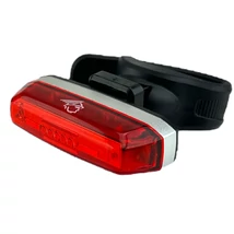 VELOTECH 25 chipled 35 lumen USB hátsó lámpa / villogó - alu