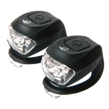 VELOTECH 2LED első és hátsó lámpa szett - elemes - fekete
