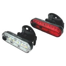 VELOTECH 2x5 LED USB első és hátsó lámpa / villogó szett