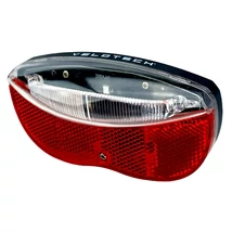 VELOTECH 3LED 9 lumen hátsó lámpa csomagtartóra - elemes