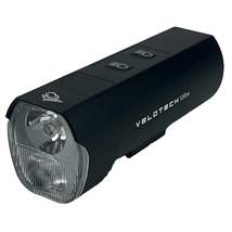 VELOTECH Pro 1200 2LED USB első lámpa - 1200 lumen - alu