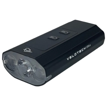 VELOTECH Pro 1200 3LED USB első lámpa - 1200 lumen - alu