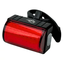 VELOTECH Pro Halfdom USB hátsó lámpa / villogó - 120 lumen - alu