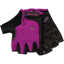 BIKEFUN Missy rövidujjú női kerékpáros kesztyű, lila