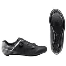 NORTHWAVE Road Core Plus 2 Wide Fit országúti kerékpáros cipő - szélesített - fekete/ezüst