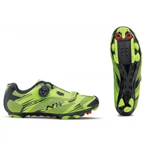 NORTHWAVE Scorpius 2 Plus MTB kerékpáros cipő - acid zöld / fekete