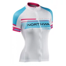 NORTHWAVE Logo2 WMN női rövidujjú mez, fehér/kék