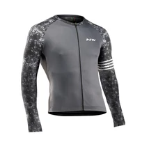 NORTHWAVE Blade Jersey hosszúujjú mez, fekete/szürke