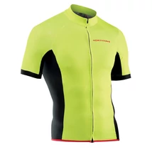 NORTHWAVE Force rövidujjú mez - végig cipzáros - fluo sárga