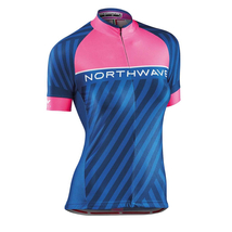 NORTHWAVE Logo3 WMN női rövidujjú mez, pink fluo/kék
